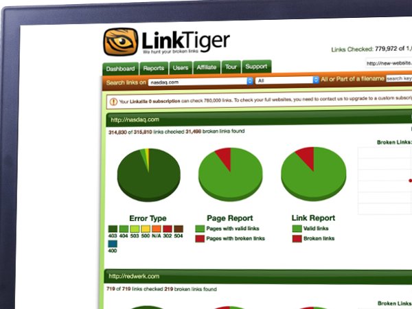 LinkTiger Dashboard