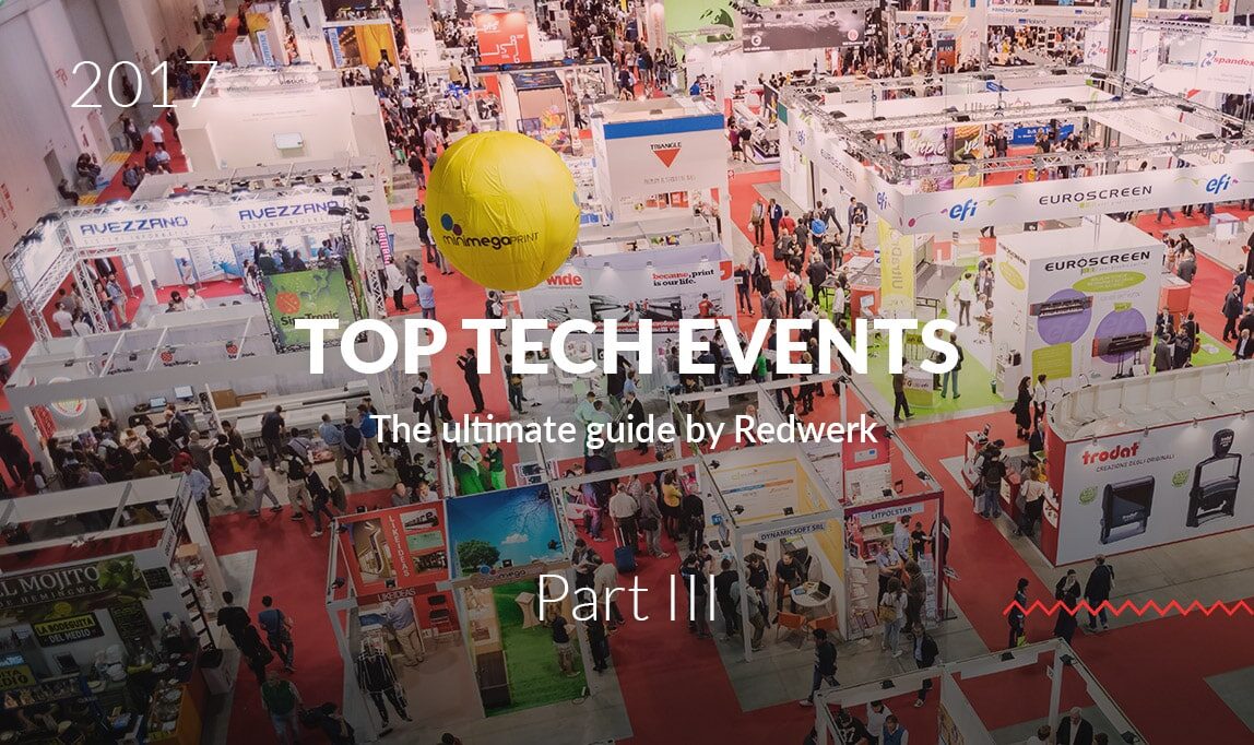 Top upcoming tech conferences in 2017, Quarter 3 - the guide by Redwerk company