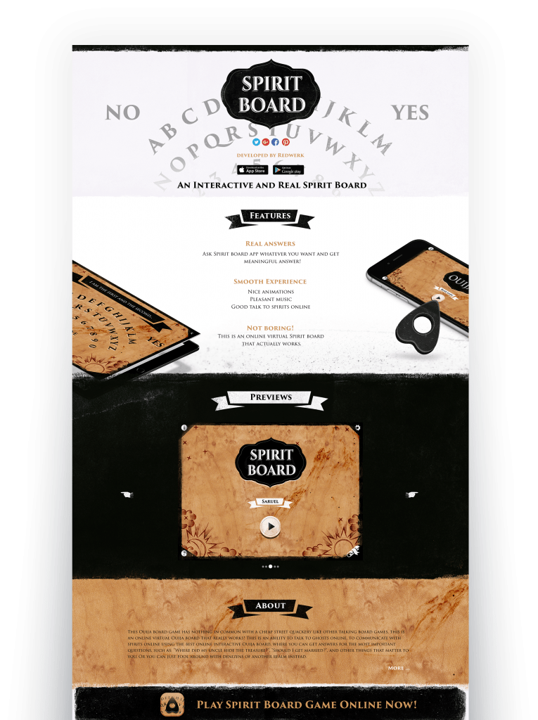 Spirit board game for web by Redwerk Board game software development case study - Unity development by Redwerk