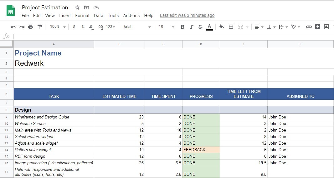 Google Sheets