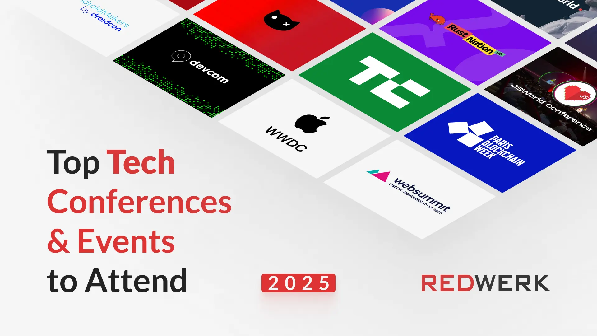 Top Tech Conferences & Events to Attend in 2025